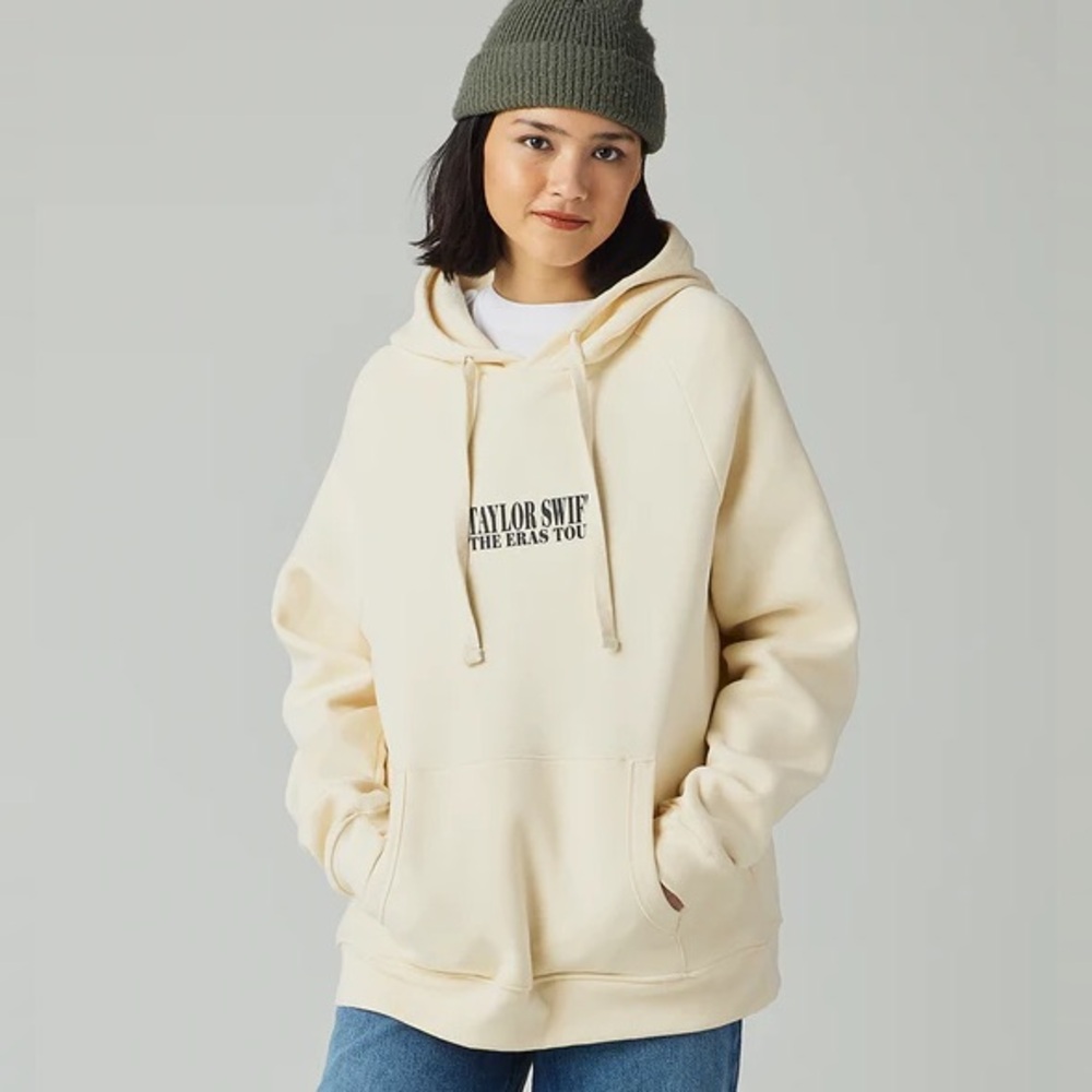 Taylor Swift Eras Tour Beige Hoodie